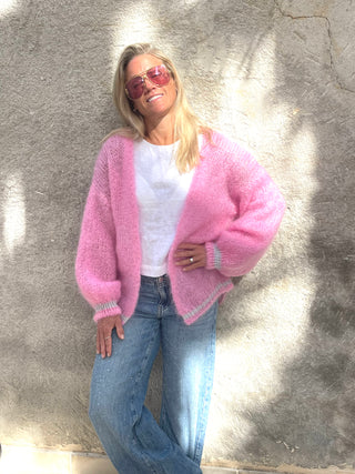 Princess Mohair Cardigan Pink