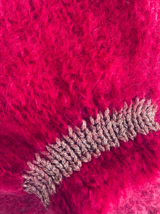 Princess Mohair Cardigan Dark Red