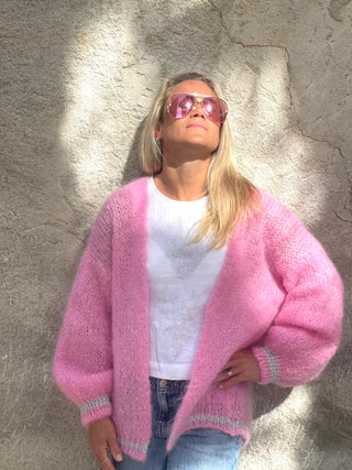 Princess Mohair Cardigan Pink