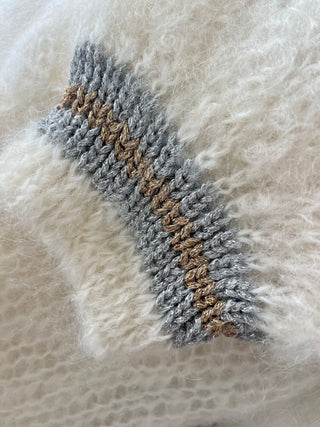 Princess Mohair Cardigan - Almost White