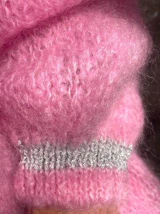 Princess Mohair Cardigan Pink
