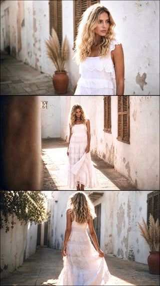 Alice Long Dress White