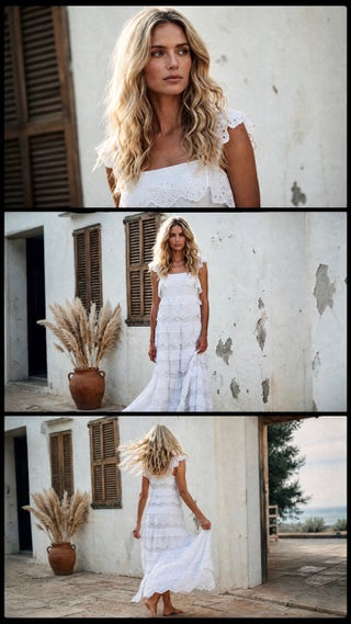 Alice Long Dress White