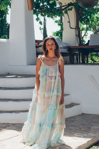 Cinderella Dress Tie-Dye Gold Line