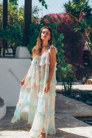 Cinderella Dress Tie-Dye Gold Line