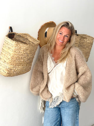 Princess Mohair Cardigan Beige