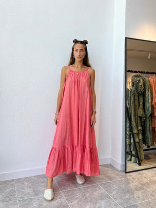 Celina Long Dress Coral