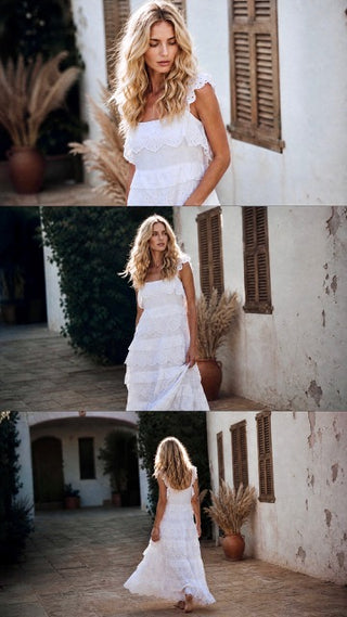 Alice Long Dress White