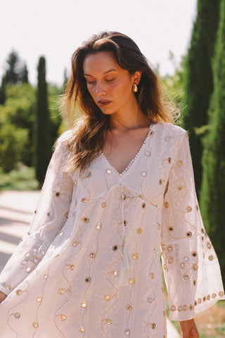 Flame Mirror Dress Long