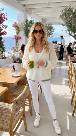 Princess Mohair Cardigan - Almost White