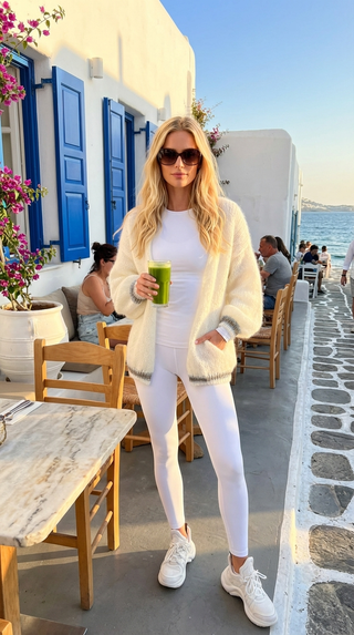Princess Mohair Cardigan - Almost White