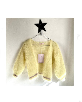 Mini Princess Mohair Cardigan - Yellow