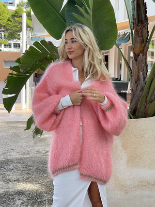 Princess Mohair Cardigan - Peach